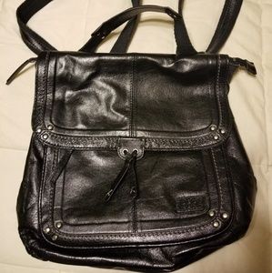 The Sak black leather backpack/crossbody